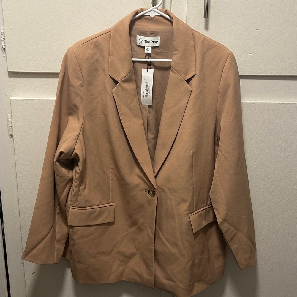 Women's Tan Blazer color: Praline - Picture 9 of 13